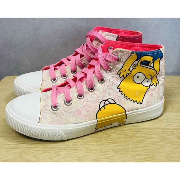 The Simpsons Homer Húa Mei Hi Tops Woman/Girl Sneakers Size 40/7 - Picture 4 of 10